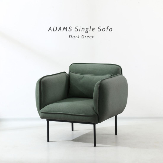 ADAMS Single Sofa, Dark Green ADAMS Single Sofa, Dark Green